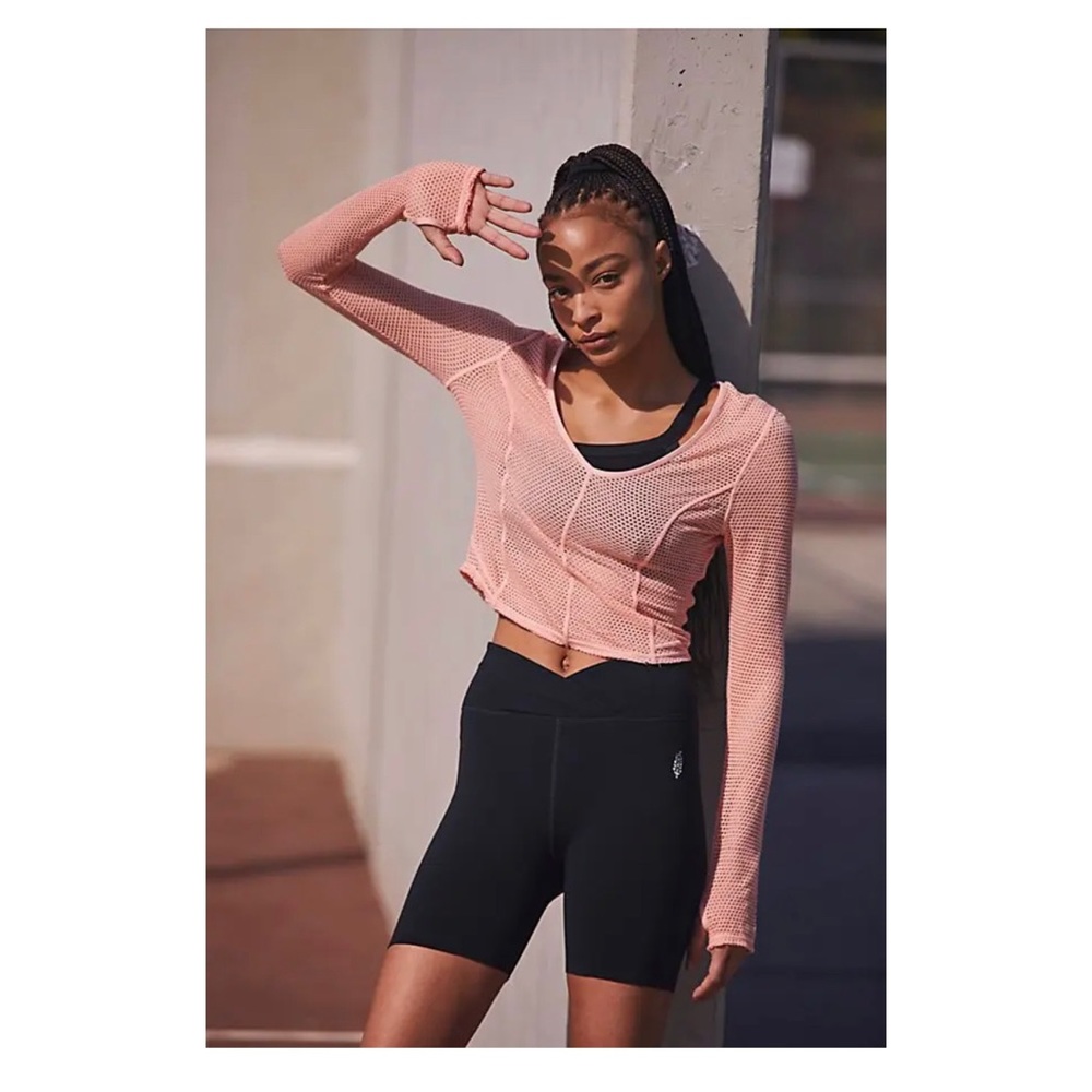 Fp Movement Nwot Smooth Moves Mesh Layer Long Sle… - image 1